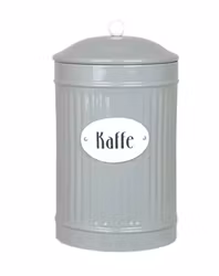 Rund kaffeburk i grön