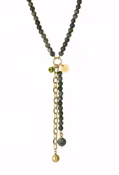 Beverly Ikon halsband grön/guld