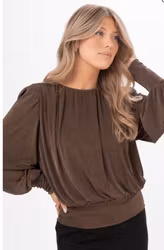 Ruth blus espresso brun