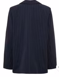 Dusk blazer marin blå kritstrecksrandig