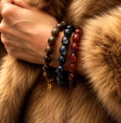 Estelle resin armband svart