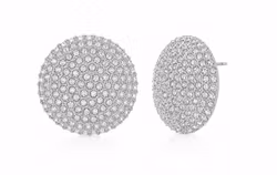 Rondo stud örhängen silver