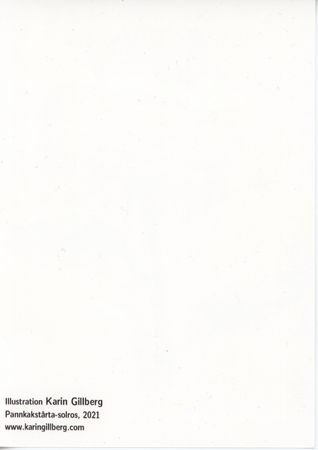 Pannkakssolros tårta, humoristiskt vykort