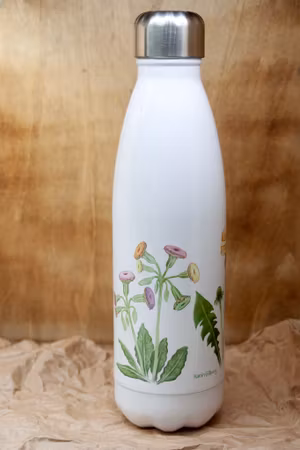 Vattenflaska kakblommor