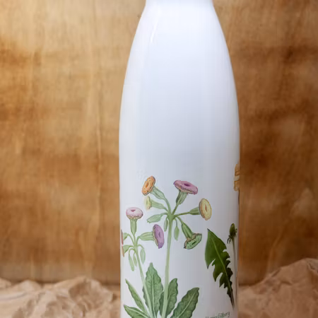 Vattenflaska kakblommor