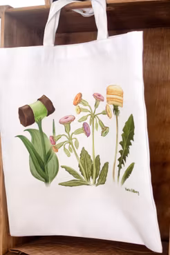 Tygkasse Kakblommor