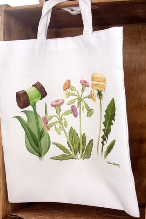 Tygkasse Kakblommor