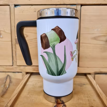 Take away mugg kakblommor