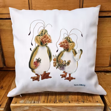 Kudde Samtalets blomster, melonpingviner