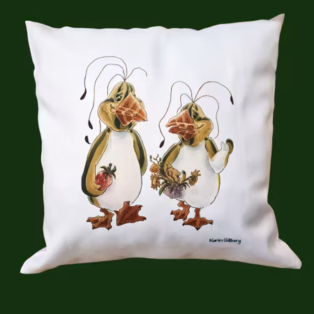 Kudde Samtalets blomster, melonpingviner