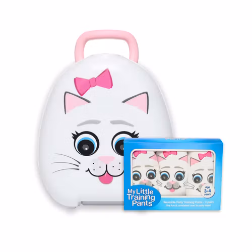 My Carry Potty potte til børn & Pottetræningsbukser - Kat