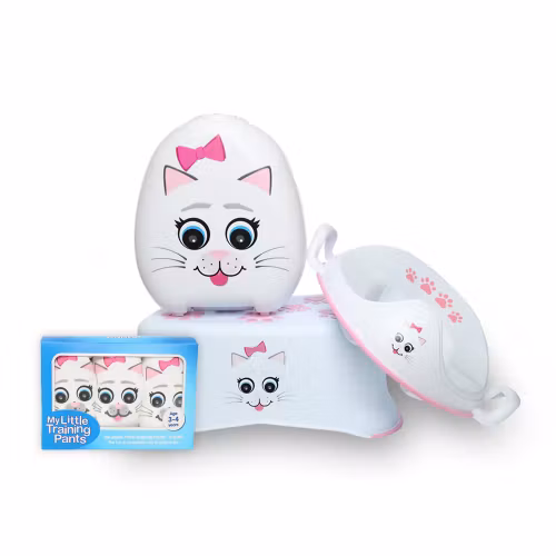 My Carry Potty Potte, Toiletsæde, Skammel, Pottetræningsbukser - Pottetræningssæt & Toilettræning til børn Kat