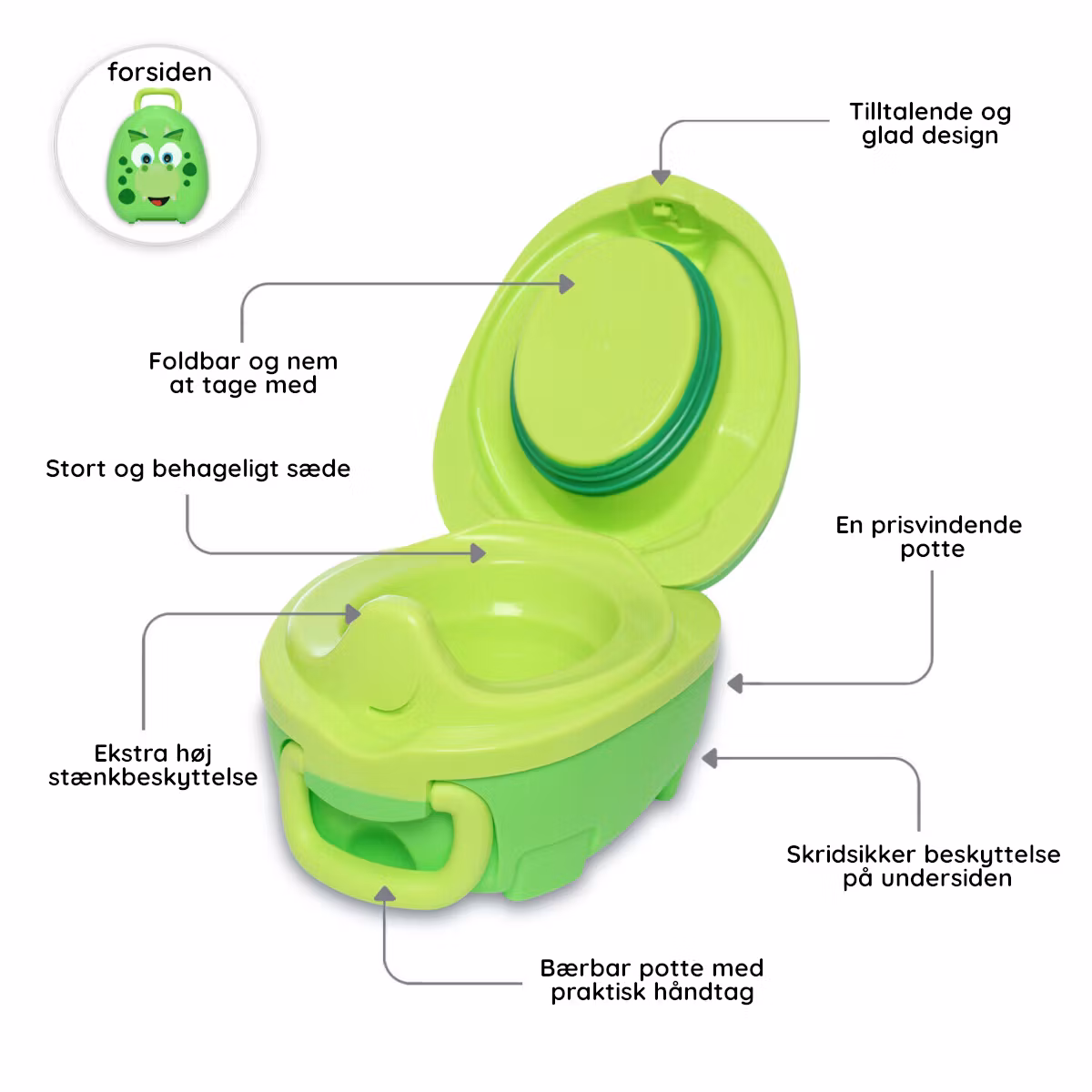 Pottetræning med sæt Dinosaurus My Carry Potty