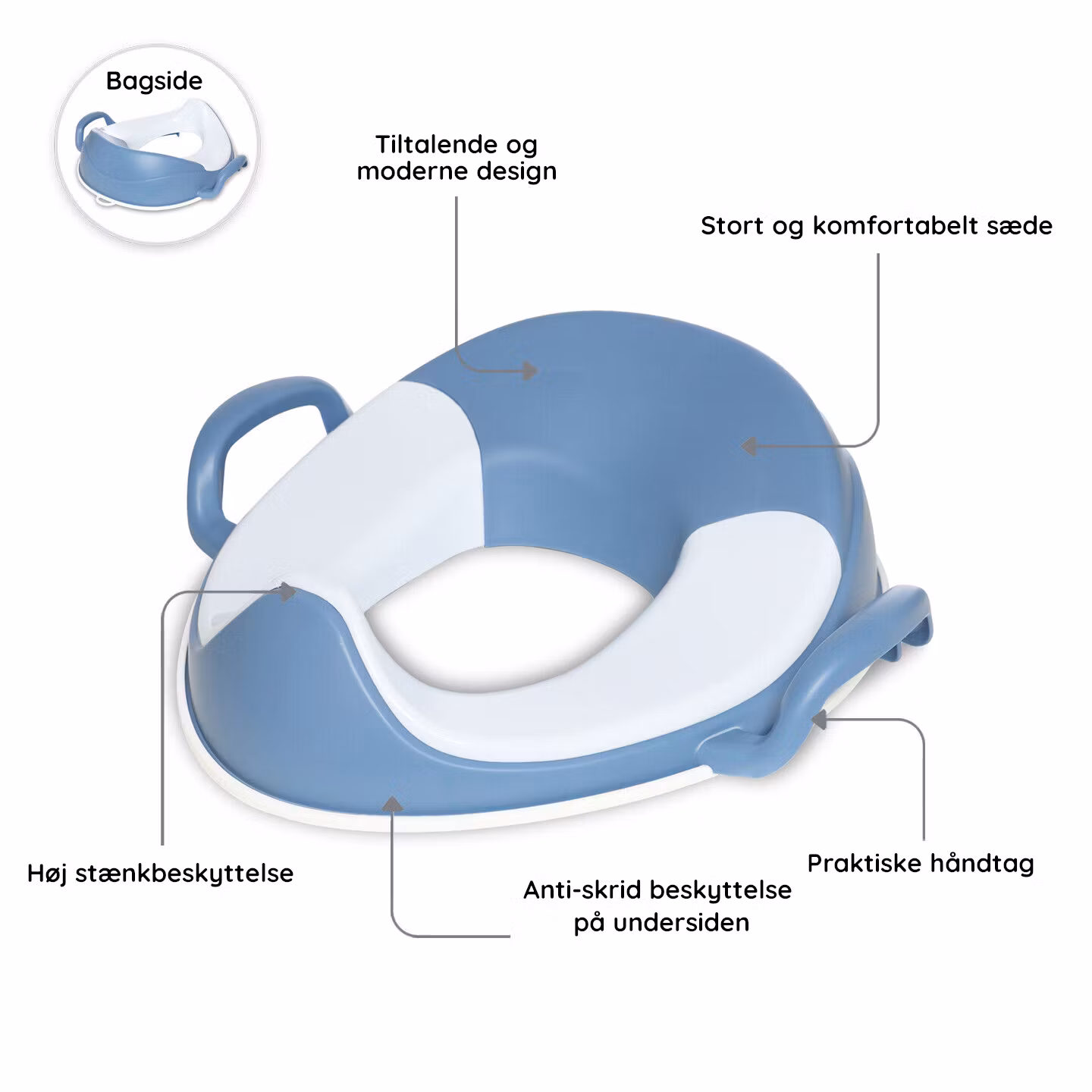 Toiletbræt til børn - My Carry Potty Pastelblå