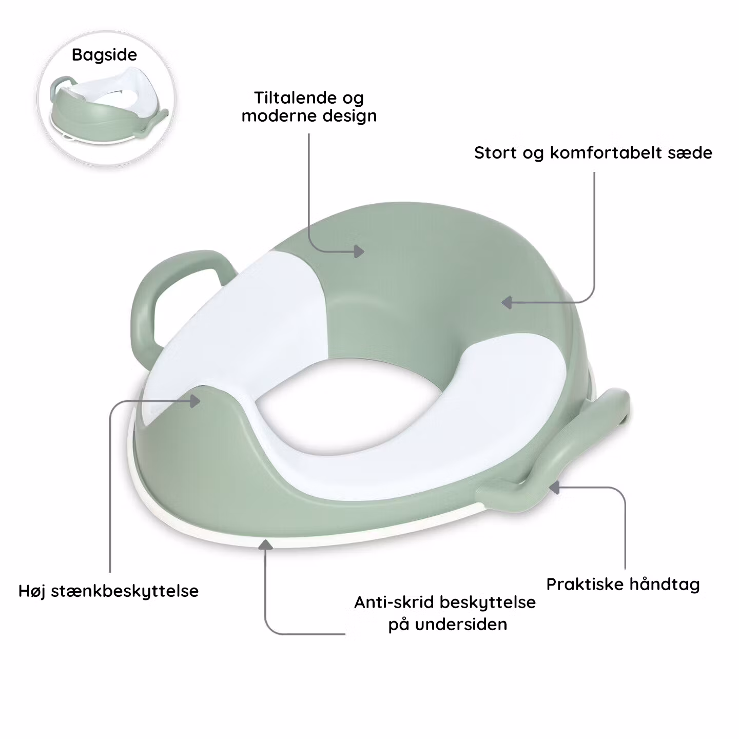 Toiletbræt til børn - My Carry Potty Pastelgrøn