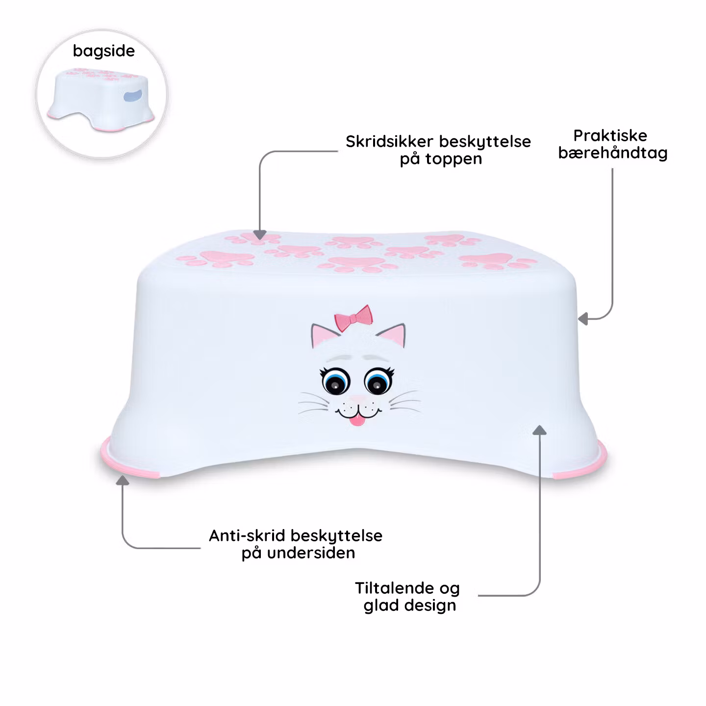 Toiletbræt & skammel til børn My Carry Potty Kat
