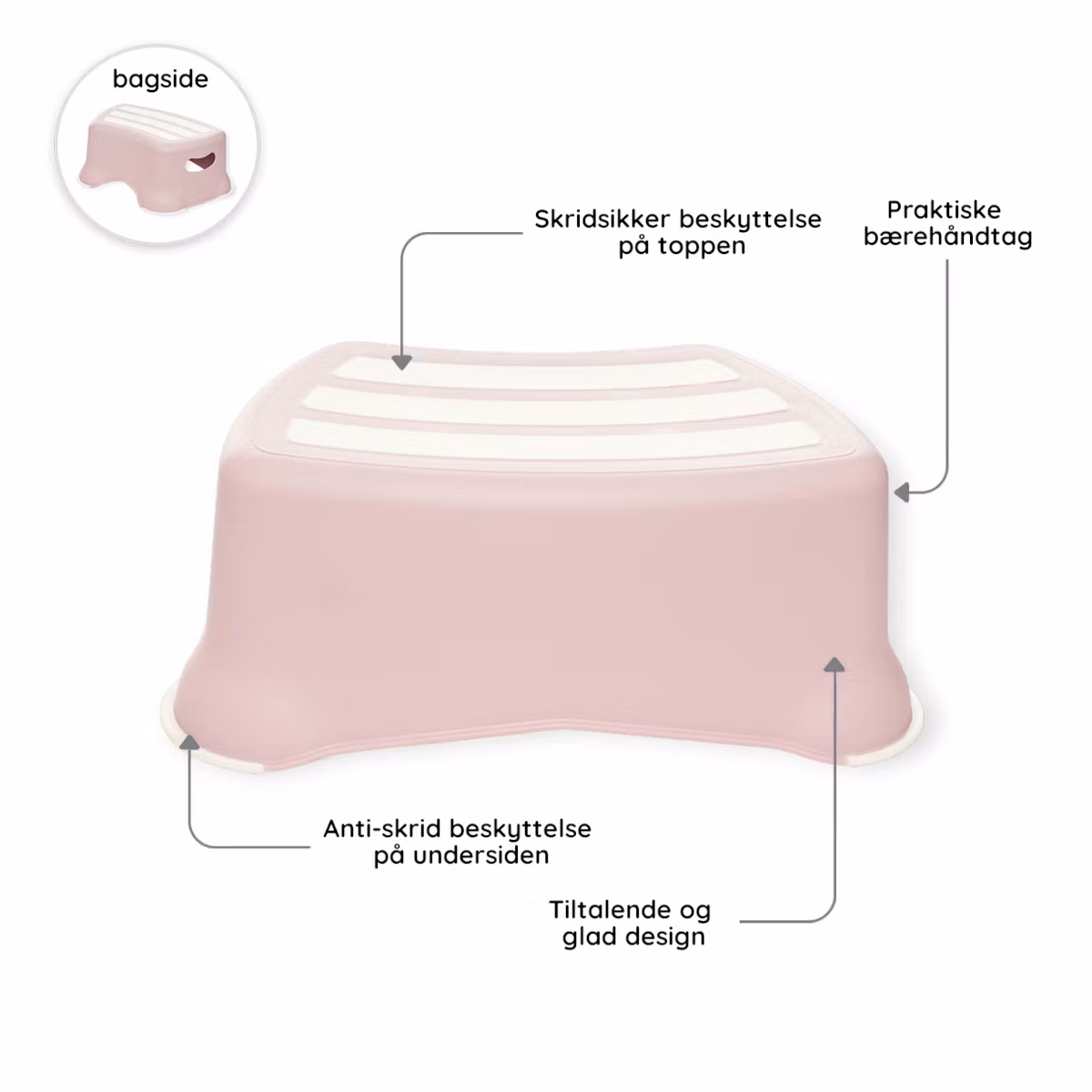My Carry Potty Toiletsæde & Skammel til børn Pastelpink