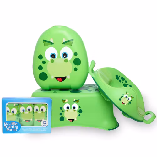 My Carry Potty Potte, Toiletsæde, Skammel, Pottetræningsbukser - Pottetræningssæt & Toilettræning til børn Dinosaurus
