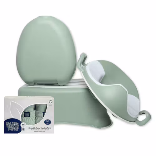 My Carry Potty Potte, Toiletsæde, Skammel, Pottetræningsbukser - Pottetræningssæt & Toilettræning til børn Pastelgrøn