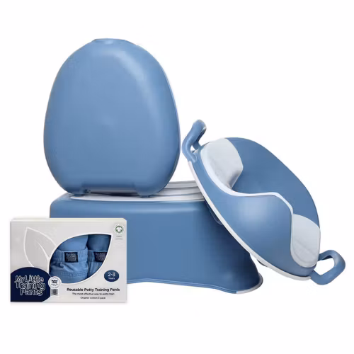 My Carry Potty Potte, Toiletsæde, Skammel, Pottetræningsbukser - Pottetræningssæt & Toilettræning til børn Pastelblå