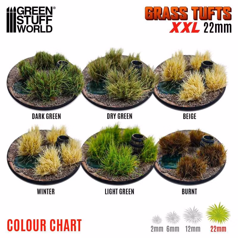 Static Grass Tufts 12 mm
