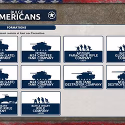 Bulge: Americans Unit Cards (66x Cards)