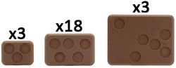 Mixed Bases (with Figure Holes x24 Bases) - XX108