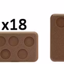 Mixed Bases (with Figure Holes x24 Bases) - XX108