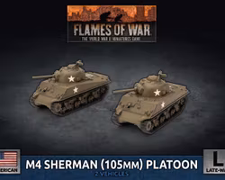 M4 Sherman (105mm) Assault Gun Platoon (Plastic) - UBX71