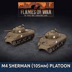 M4 Sherman (105mm) Assault Gun Platoon (Plastic) - UBX71