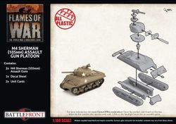 M4 Sherman (105mm) Assault Gun Platoon (Plastic) - UBX71
