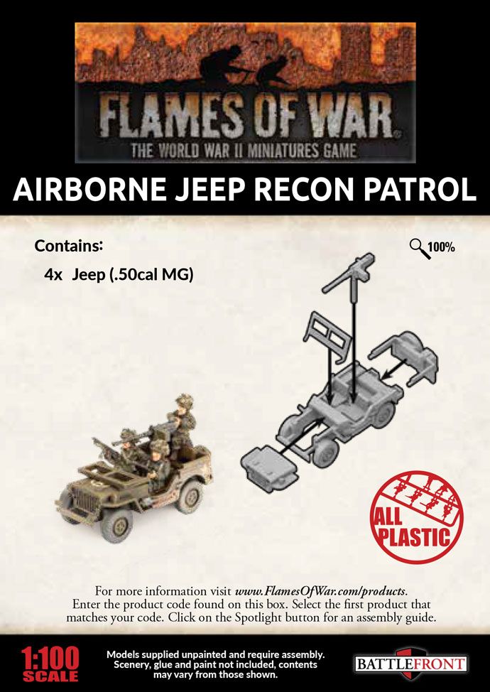 Airborne Jeep Recon Patrol (Plastic) - UBX65