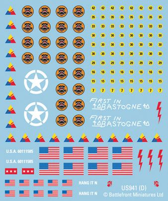 Late War US decals - US941