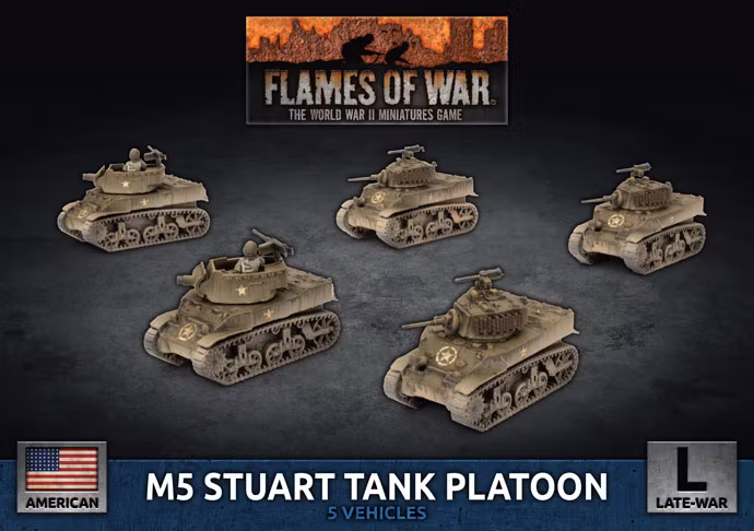 M5 Stuart Light Tank Platoon (Plastic) - UBX70