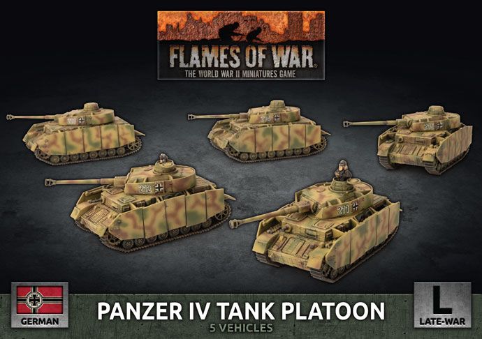Panzer IV Tank Platoon (Plastic) - GBX142