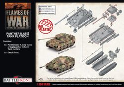 Panther (late 7.5cm) / Jagdpanther (8.8cm) Platoon (5x Plastic) - GBX181