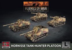 Hornisse (8.8cm) / Hummel (15cm) TankHunter Platoon (x4 Plastic) - GBX182