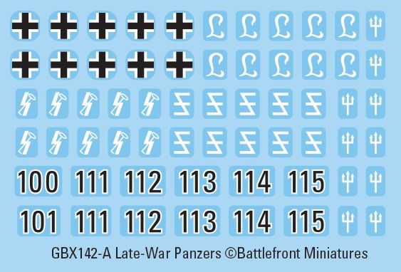 Hornisse (8.8cm) / Hummel (15cm) TankHunter Platoon (x4 Plastic) - GBX182