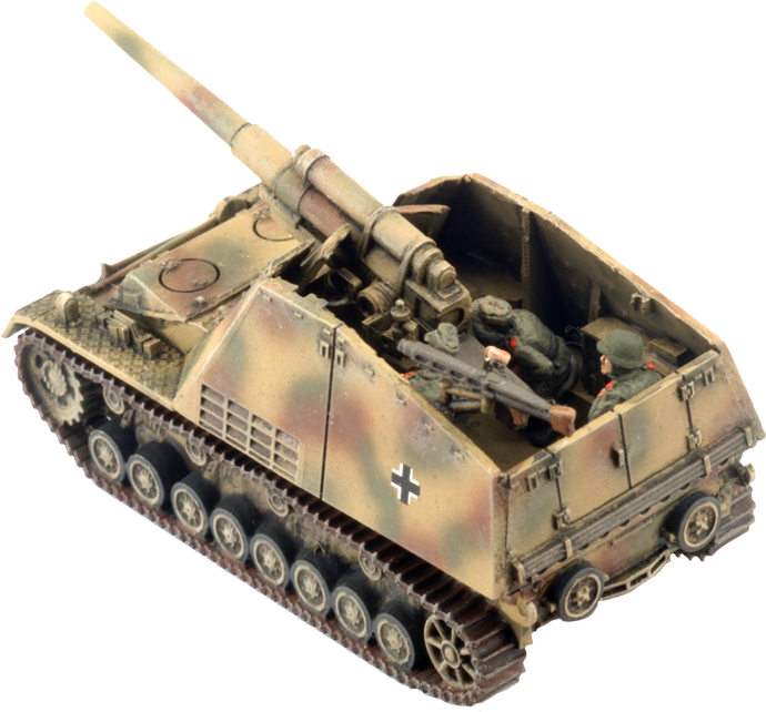 Hornisse (8.8cm) / Hummel (15cm) TankHunter Platoon (x4 Plastic) - GBX182