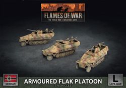 Sd Kfz 251 2cm / Triple 15mm Armoured Flak Platoon (3x Plastic) - GBX180
