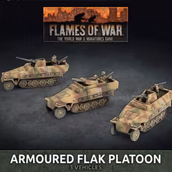Sd Kfz 251 2cm / Triple 15mm Armoured Flak Platoon (3x Plastic) - GBX180