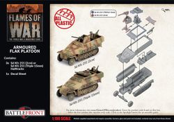 Sd Kfz 251 2cm / Triple 15mm Armoured Flak Platoon (3x Plastic) - GBX180