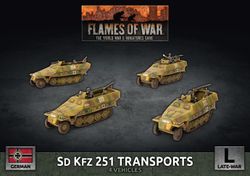 Sd Kfz 251 Transports (x4 Plastic) - GBX152