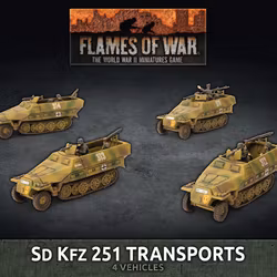 Sd Kfz 251 Transports (x4 Plastic) - GBX152