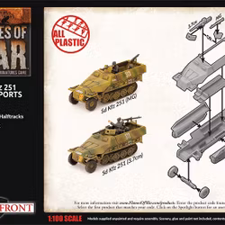 Sd Kfz 251 Transports (x4 Plastic) - GBX152