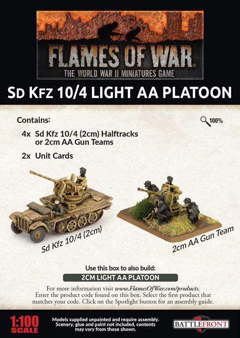 Sd Kfz 10/4 Light AA Platoon - GBX147