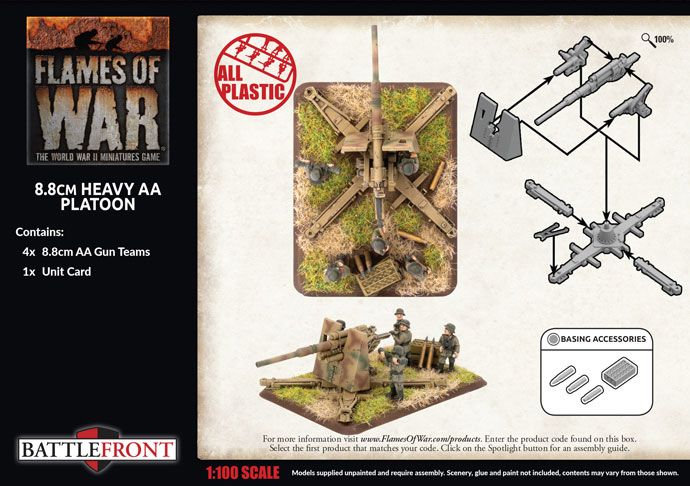 8.8cm Heavy AA Platoon (Plastic) - GBX149