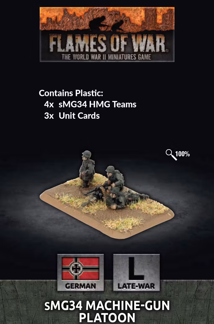 sMG34 Machine-gun Platoon (Plastic) - GE784