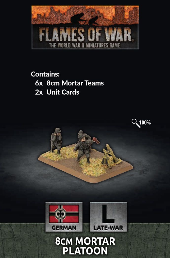 8cm Mortar Platoon (x6 Plastic) - GE785