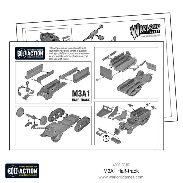 US M3A1 Half-track plastic boxed set - 402013010